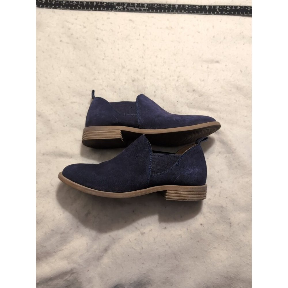 Walk With Me Coldwater Creek Blue Suede Leather Boots Size 7.5W